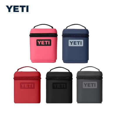 Yeti Daytrip® 2L Insulated Snack Box in multiple colors including pink, navy, red, black, and gray.