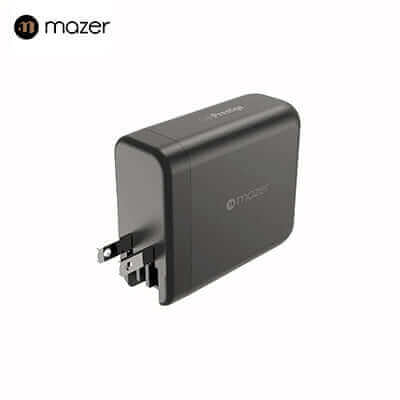Mazer GaNPrestige 140W Gan Wall Charger With Travel Pins (4 Ports) by Corporate Gift Store Singapore