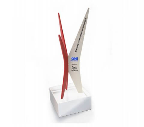 Star on Square Crystal Base by Corporate Gift Store Singapore