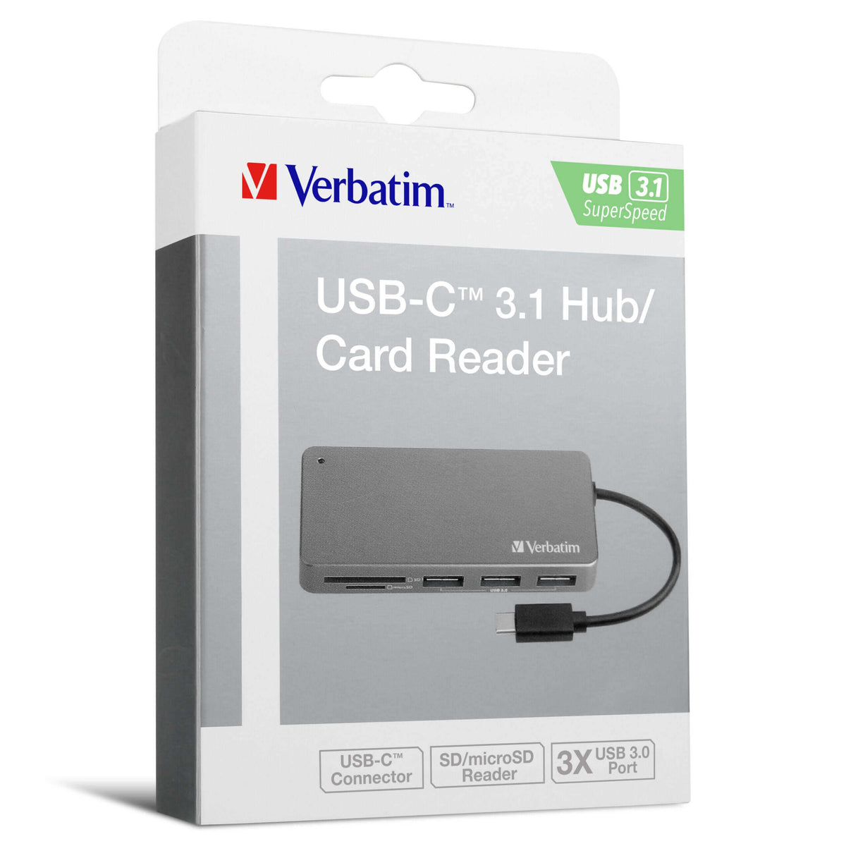 Verbatim USB-C 3.1 Hub & Card Reader 65679 by Corporate Gift Store Singapore
