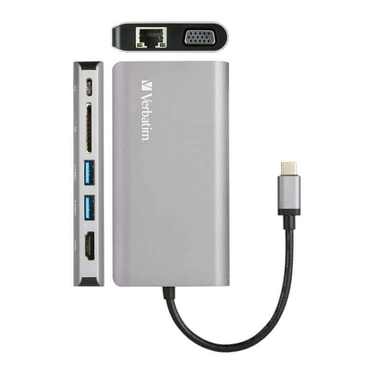 Verbatim 8-in-1 Type C Hub 66148 by Corporate Gift Store Singapore