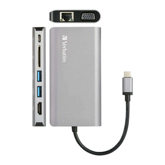 Verbatim 8-in-1 Type C Hub 66148 by Corporate Gift Store Singapore