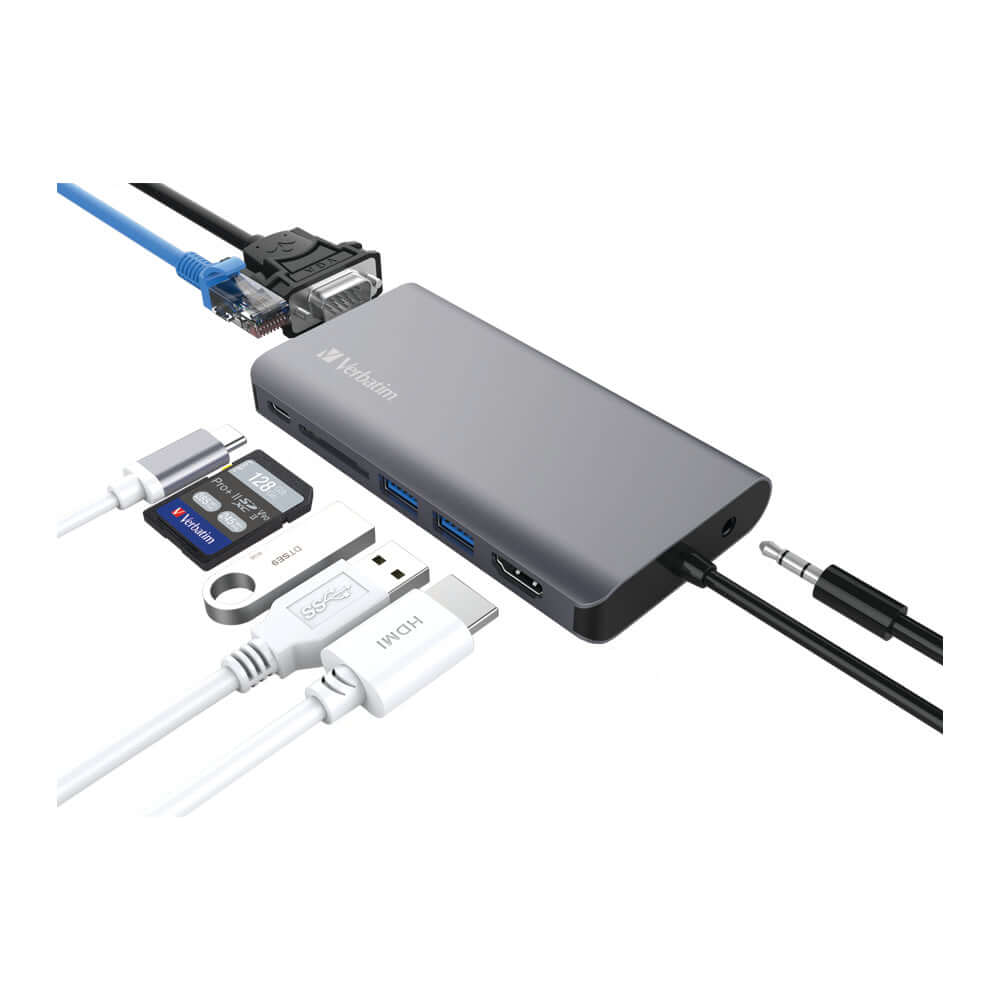 Verbatim 8-in-1 Type C Hub 66148 by Corporate Gift Store Singapore