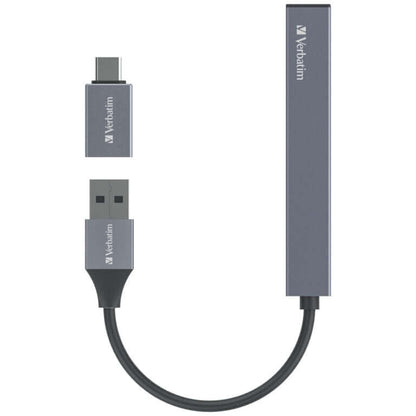 Verbatim 4-in-1 USB Hub with Type C Adaptor 66753 by Corporate Gift Store Singapore