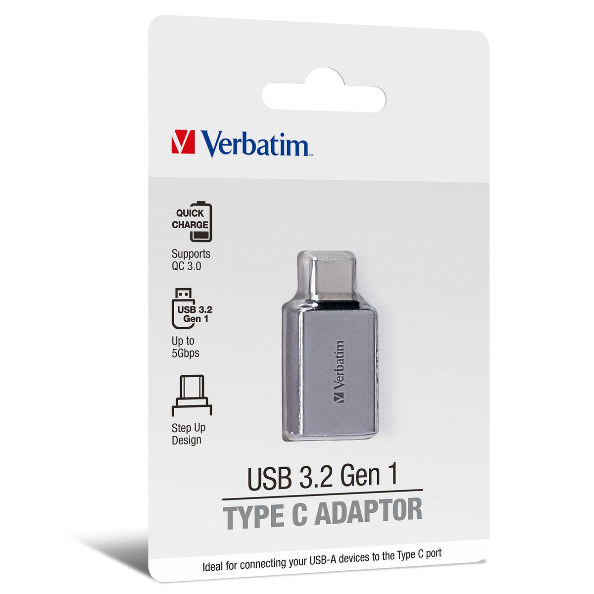 Verbatim USB 3.2 Gen 1 Type C Adaptor 66885 by Corporate Gift Store Singapore