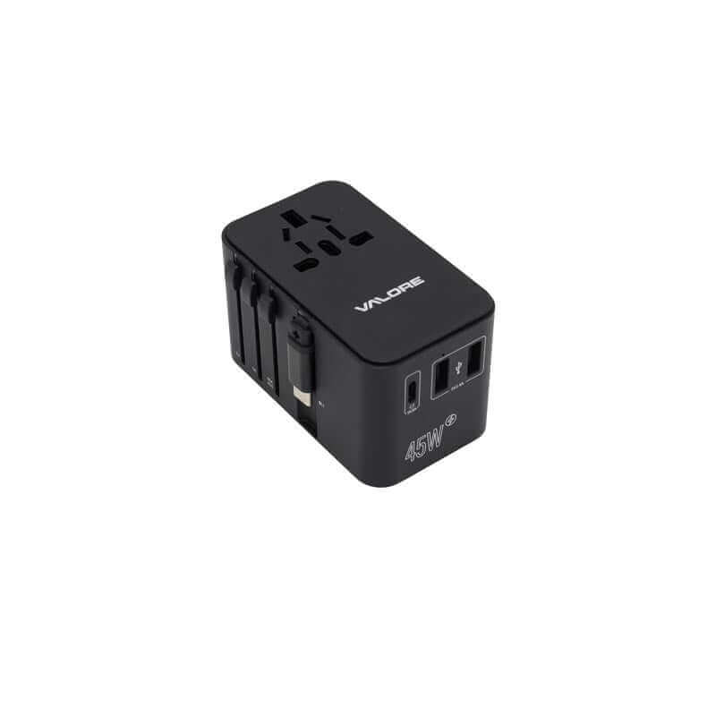 Valore PD45W Universal Travel Adaptor with Retractable Cable (UTA-001) by Corporate Gift Store Singapore