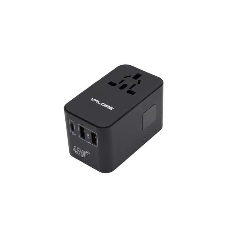 Valore PD45W Universal Travel Adaptor with Retractable Cable (UTA-001) by Corporate Gift Store Singapore