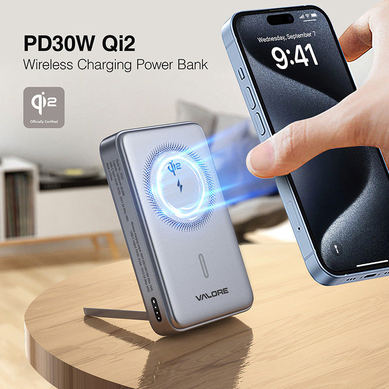 Valore 30W-PD 10000mAh Qi2 Wireless Charging Power Bank (PD31) by Corporate Gift Store Singapore