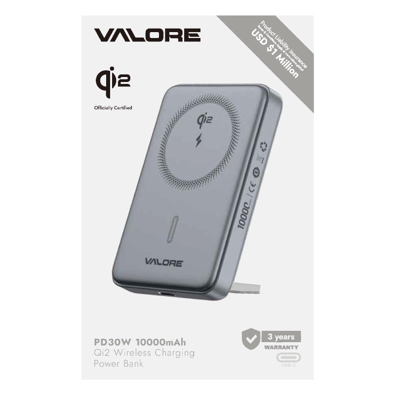Valore 30W-PD 10000mAh Qi2 Wireless Charging Power Bank (PD31) by Corporate Gift Store Singapore