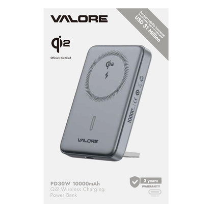 Valore 30W-PD 10000mAh Qi2 Wireless Charging Power Bank (PD31) by Corporate Gift Store Singapore