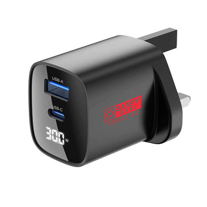 Valore PD30W GaN Wall Charger with Digital Display (PA-001) by Corporate Gift Store Singapore