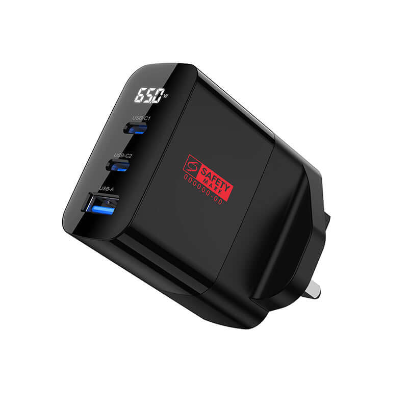 Valore PD65W GaN Wall Charger with Digital Display (PA-002) by Corporate Gift Store Singapore