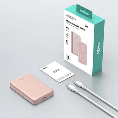 Aukey PB-MS08 Qi2 10000mAh Magnetic Wireless Power Bank Corporate Gifts Singapore