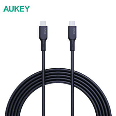 Aukey CB-SCC241/CB-SCC242 Circlet Blink 240W Silicone USB-C to USB-C Cable