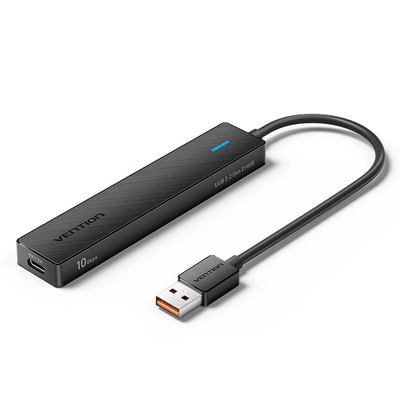 Vention 5-in-1 USB 3.2 Hub 10Gbps with sleek design and fast data transfer capabilities.