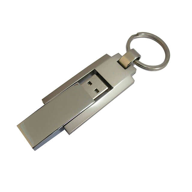Metal USB Drive with keychain U329 by Corporate Gift Store Singapore