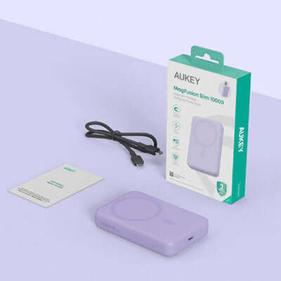 Aukey PB-MS04 10000mAh 20W Magsafe Ultra Slim Powerbank by Corporate Gift Store Singapore