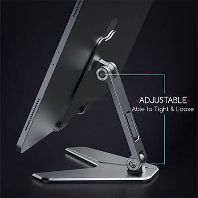 Blackdot A-Hold Premium Universal Adjustable Phone & Tablet Portable Aluminum Holder by Corporate Gift Store Singapore