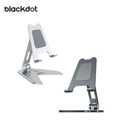 Blackdot A-Hold Premium Universal Adjustable Phone & Tablet Portable Aluminum Holder by Corporate Gift Store Singapore