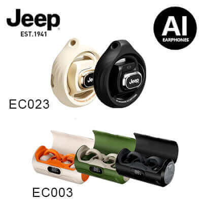 Jeep AI Real-Time Translation Wireless Bluetooth Earphones (For IOS Android) by Corporate Gift Store Singapore
