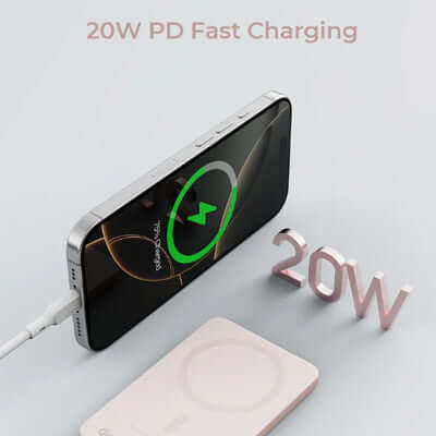 Aukey PB-MS07 MagFusion M Qi2 5000mAh Magnetic Wireless Power Bank Corporate Gift Singapore
