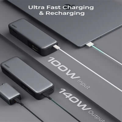 Aukey PB-Y63 Spark Mega 27600mAh 140W PD Ultra-Fast Charging Laptop Power Bank CCC Certified Corporate Gift Singapore