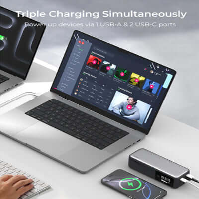 Aukey PB-Y63 Spark Mega 27600mAh 140W PD Ultra-Fast Charging Laptop Power Bank CCC Certified Corporate Gift Singapore