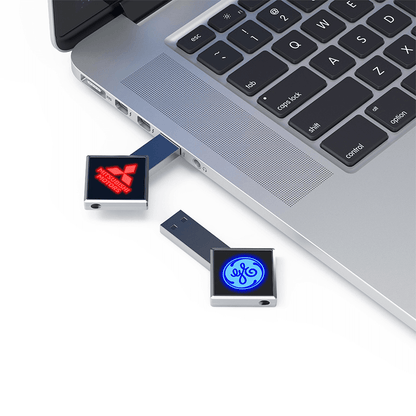 Diamond Shaped USB Flash Drive with LED Logo by Corporate Gift Store Singapore