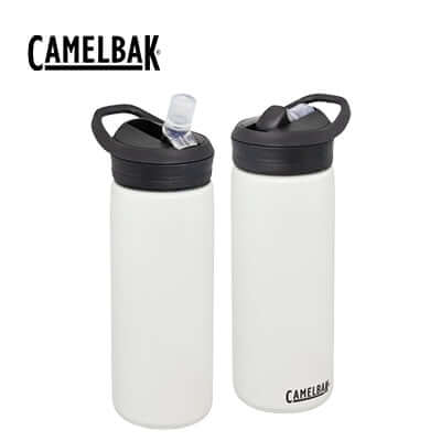 CamelBak Eddy+ Vacuum Bottle 600ml in sleek white design, perfect for hydration on the go.