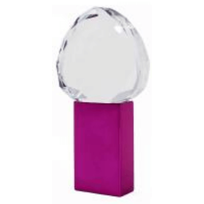 Heart Shaped Crystal USB Flash Drive with Colored Case by Corporate Gift Store Singapore