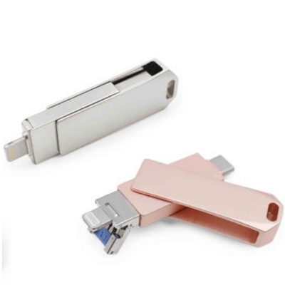 Hexagonal Swivel OTG USB Drive by Corporate Gift Store Singapore