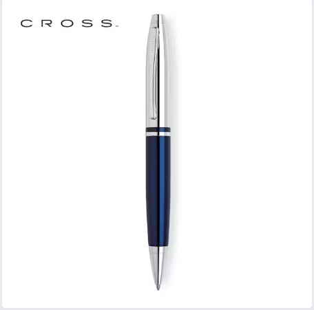 Cross Chrome Blue Lacquer Ballpoint - Calais Collection by Corporate Gift Store Singapore