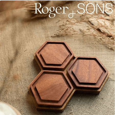 Roger&Sons Hive Coaster by Corporate Gift Store Singapore