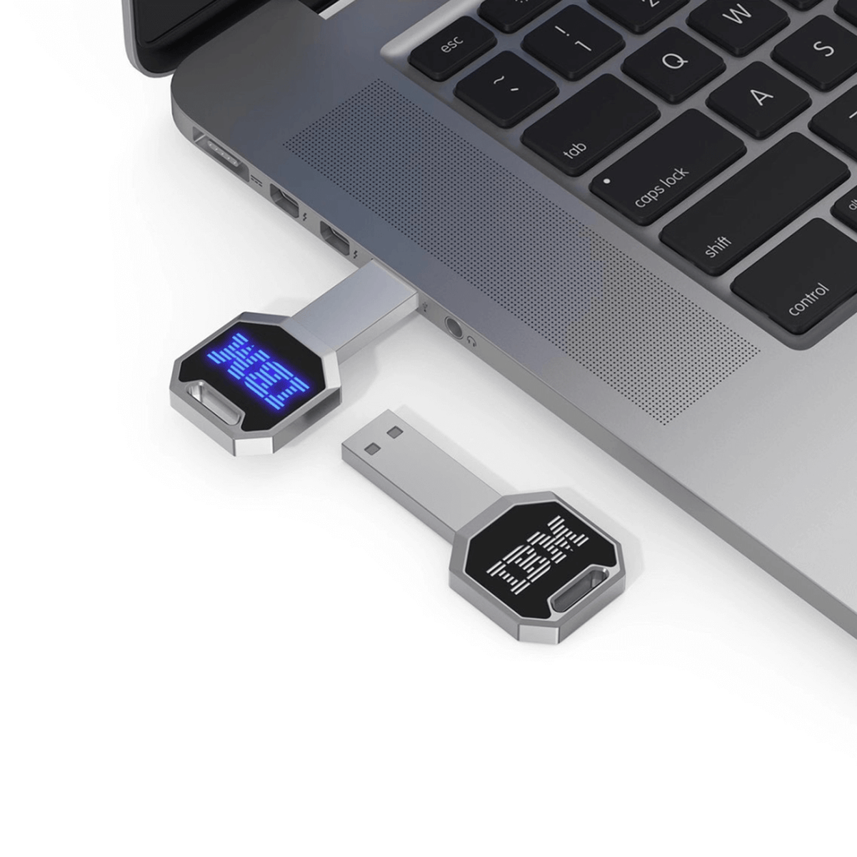Key Shaped USB Flash Drive with LED Logo by Corporate Gift Store Singapore