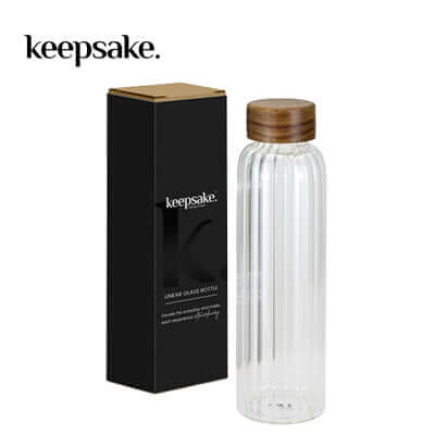 Keepsake Linear Glass Drink Bottle Corporate Gift Singapore