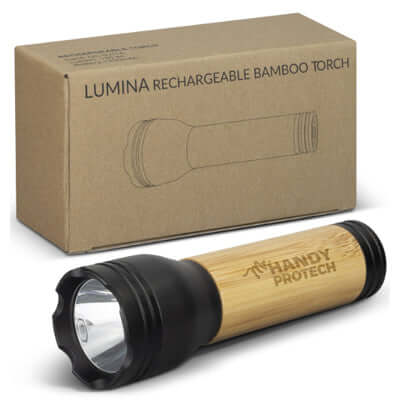 Lumina Rechargeable Bamboo Torch Corporate Gift Singapore