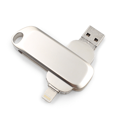 Swivel OTG USB Drive with Oval Loop