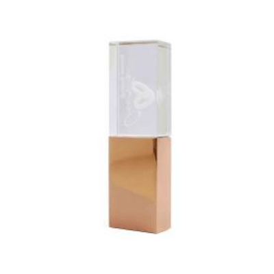 Rectangular Crystal USB Flash Drive with Colored Case by Corporate Gift Store Singapore