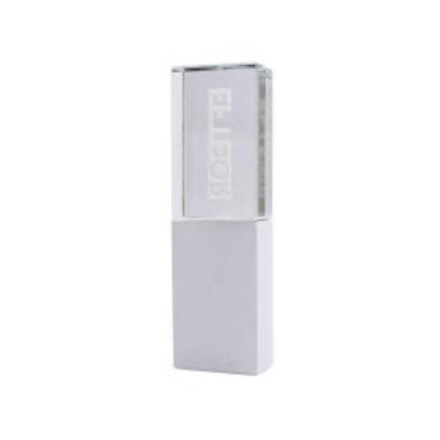 Rectangular Crystal USB Flash Drive with Colored Case by Corporate Gift Store Singapore