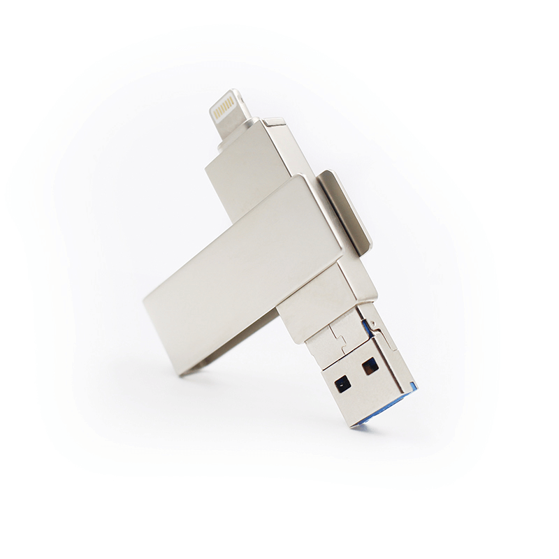 Rectangular Swivel OTG USB Drive (IOS) by Corporate Gift Store Singapore