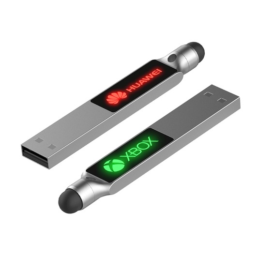 USB Flash Drive with Stylus and LED Logo by Corporate Gift Store Singapore