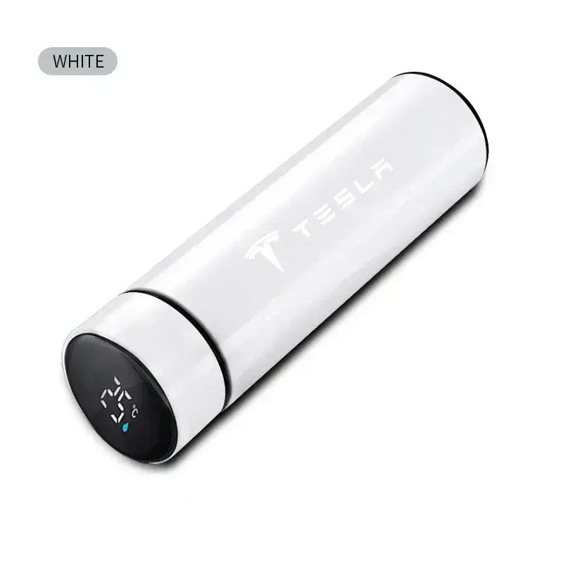 Car 500ml Stainless Steel Thermo Bottle Thermal Cup Temperature Display Vacuum Flasks For Tesla Model Y 3 S X Roadster Bonina by Corporate Gift Store Singapore