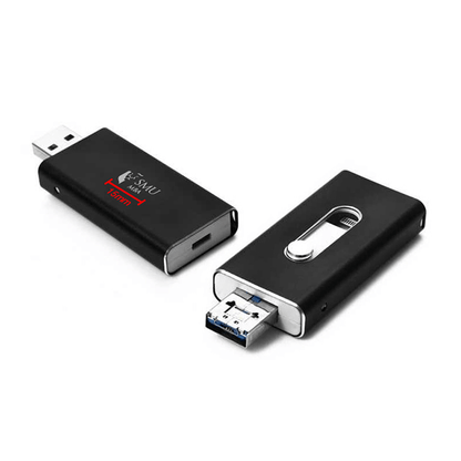 Metal OTG with Round Slider USB Drive (IOS) by Corporate Gift Store Singapore