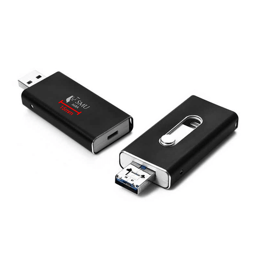 Metal OTG with Round Slider USB Drive (IOS) by Corporate Gift Store Singapore