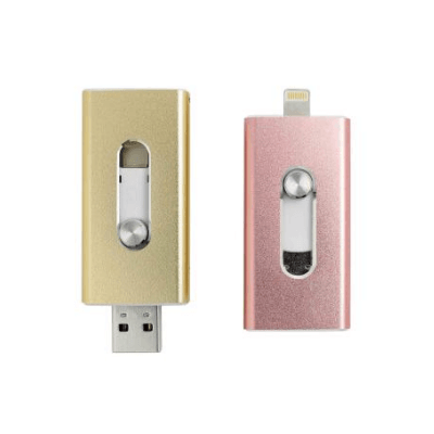 Metal OTG with Round Slider USB Drive (IOS) by Corporate Gift Store Singapore