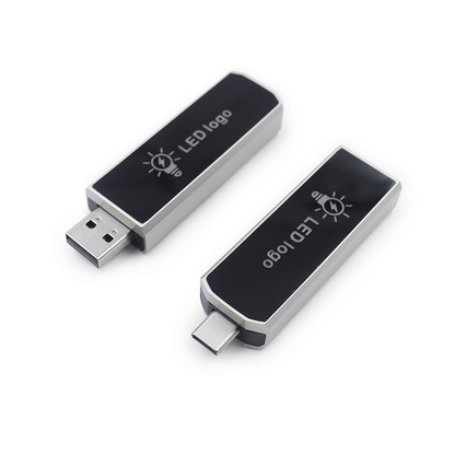 Slider USB Flash Drive with LED Logo by Corporate Gift Store Singapore