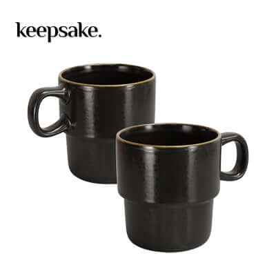 Keepsake Stackable Coffee Cup Set of 2 Corporate Gift Singapore