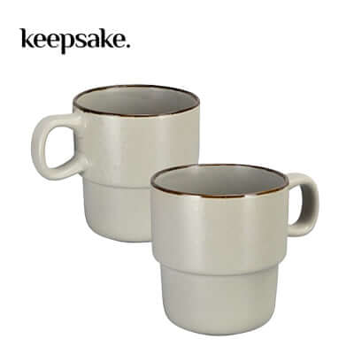 Keepsake Stackable Coffee Cup Set of 2 Corporate Gift Singapore
