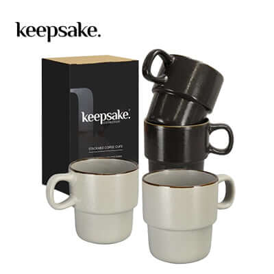 Keepsake Stackable Coffee Cup Set of 2 Corporate Gift Singapore