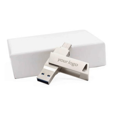 Swivel OTG USB Drive with Triangular Loop (Android) by Corporate Gift Store Singapore